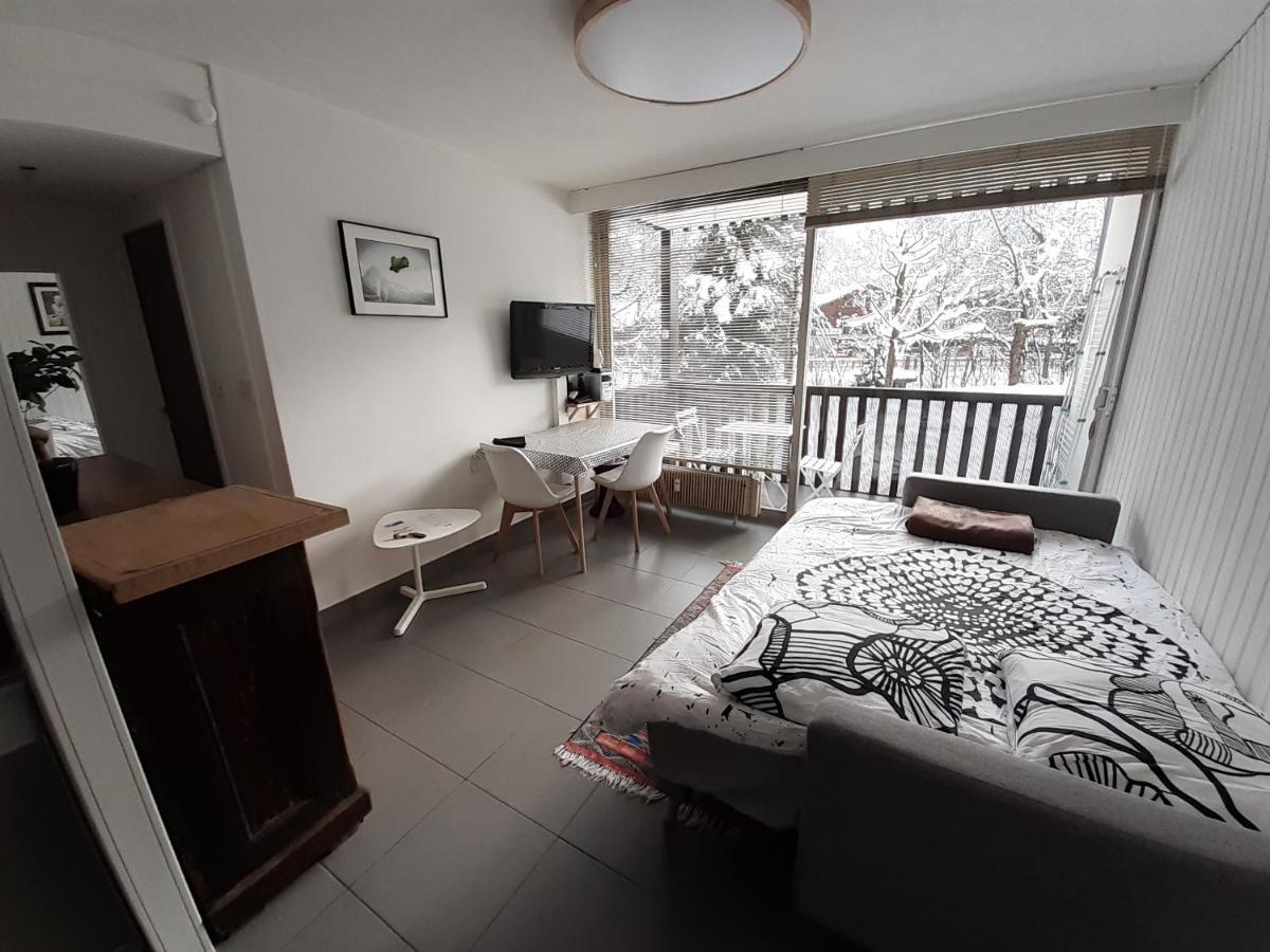 studio quartier calme centre ville vue mont Blanc Chamonix Esterno foto